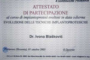 Diploma Ivona Blašković