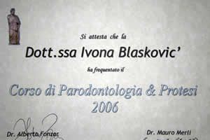 Diploma Ivona Blašković